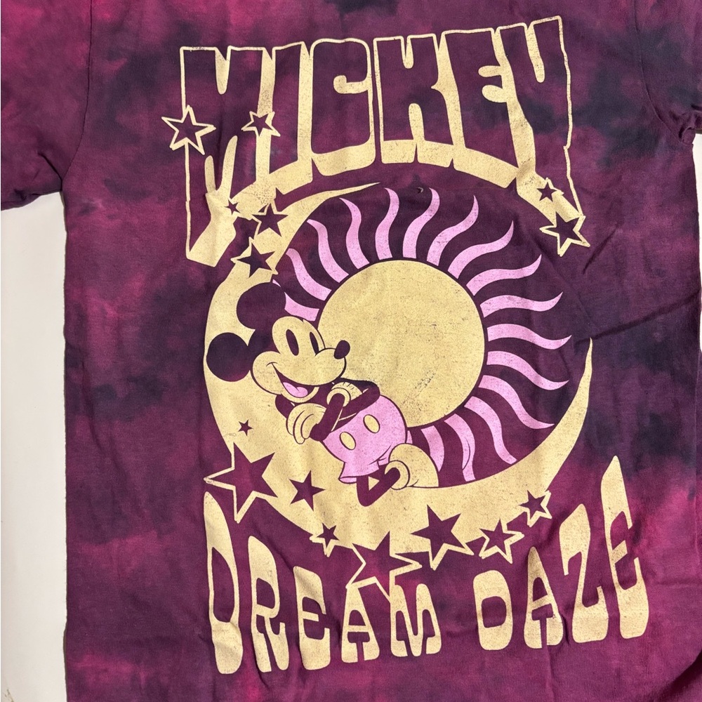 Disney Mickey Dream Daze  Tee - Purple and Gold